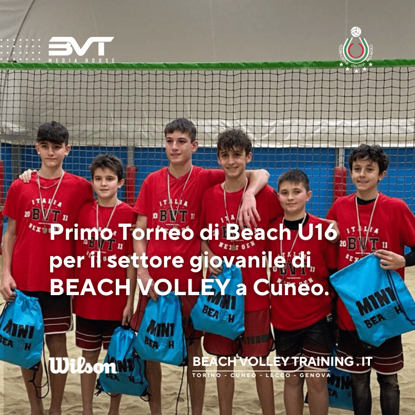 Primo Torneo di Beach U16 per il settore giovanile di BEACH VOLLEY a Cuneo