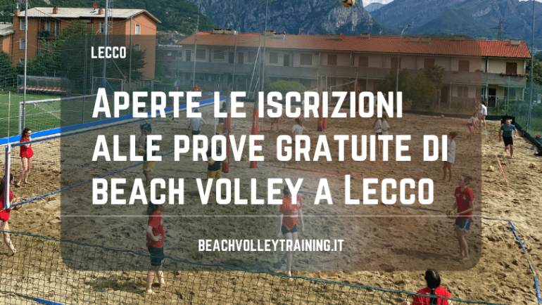 Aperte le iscrizioni alle prove gratuite di beach volley a Lecco