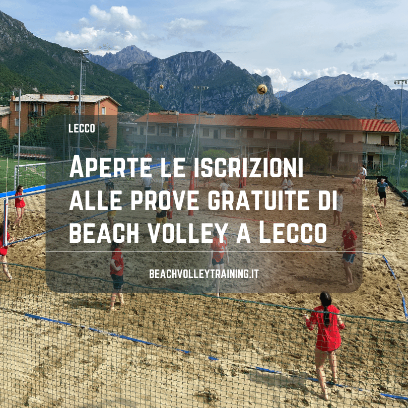 Aperte le iscrizioni alle prove gratuite di beach volley a Lecco