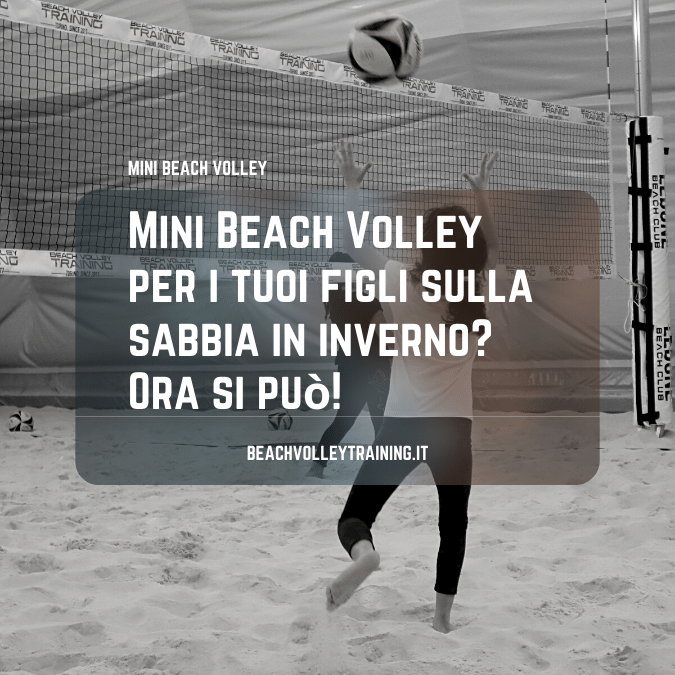 Mini Beach Volley per i tuoi figli sulla sabbia in inverno? Ora si può!