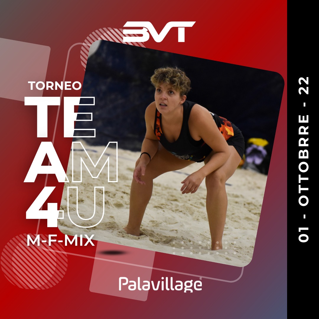Tornei di Beach Volley Team4U – Palavillage – 01 – 10 – 2022