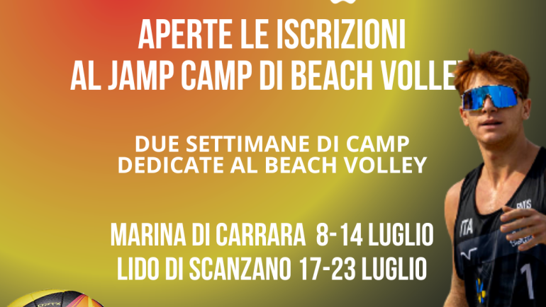 Aperte le iscrizioni per i Jam Camp di Beach Volley 2023