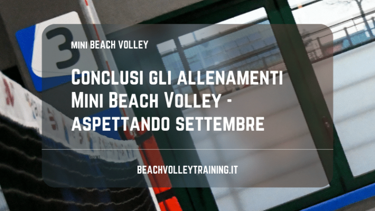 Stagione conclusa per il Mini Beach Volley presso la Beach Volley Training
