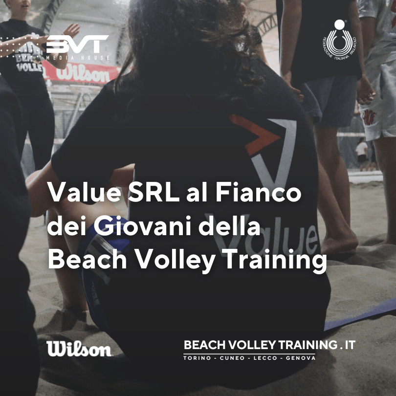 Value SRL al Fianco dei Giovani della Beach Volley Training