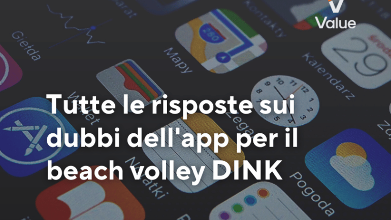 Tutte le risposte sui dubbi dell’app per il beach volley DINK