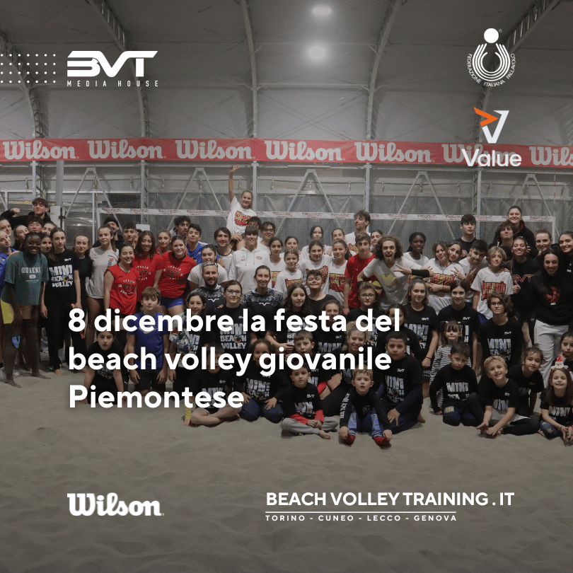 8 dicembre la festa del beach volley giovanile piemontese