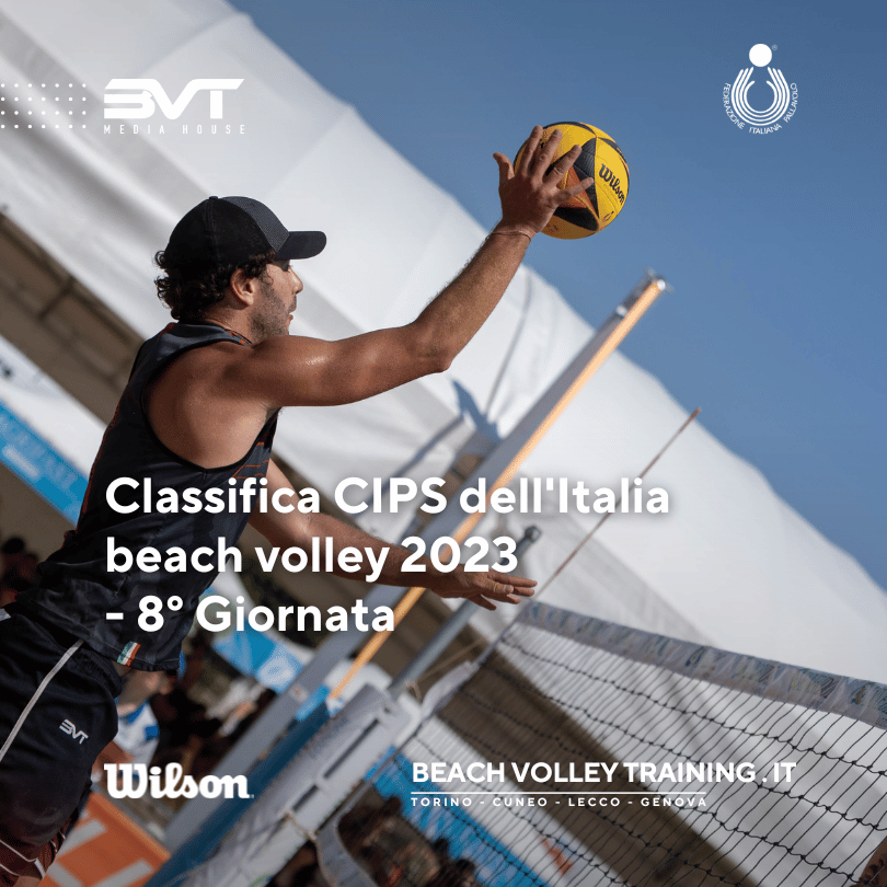 Classifica CIPS dell’Italia beach volley 2023 – 8° Giornata