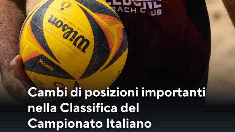 Cambi di posizioni importanti nella Classifica del Campionato Italiano